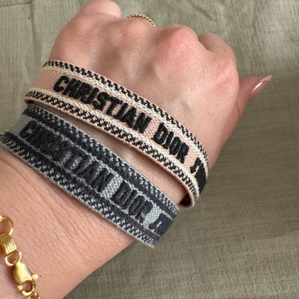 Christian Dior Woven Bracelet Set